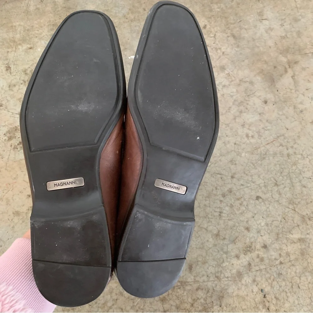 Magnanni Leather Penny Loafers‎ Size 9M